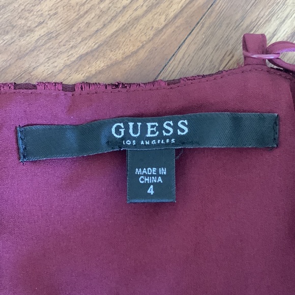 Guess Gianni Embroidered Mesh-Inset Dress Size: 4 - Picture 6 of 6